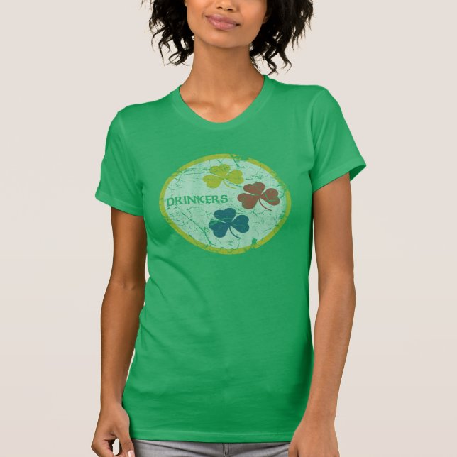 T-shirt Boissons de Pittsburgh irlandais mignonnes St Patr (Devant)
