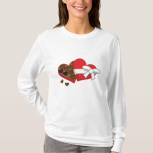 T-shirt Boîte à cadeaux au chocolat au coeur - Saint-Valen