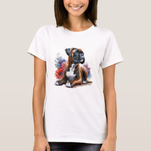 T-shirt Boîte à fleurs Boxer Art – Conception pour amateur