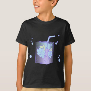 T-shirt Boîte à jus de raisin Lilac Kawaii Fairy Kei Haraj