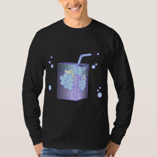 T-shirt Boîte à jus de raisin Lilac Kawaii Fairy Kei Haraj