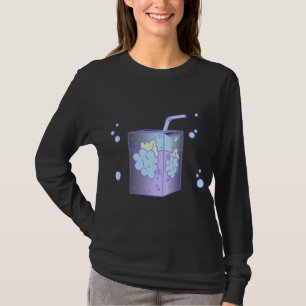 T-shirt Boîte à jus de raisin Lilac Kawaii Fairy Kei Haraj