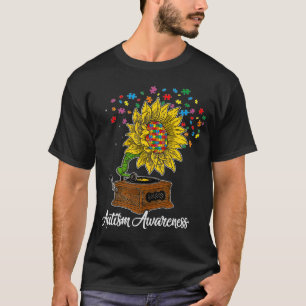 T-shirt Boîte à musique Tournesol Sensibilisation à l'auti