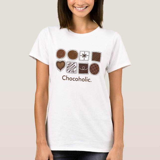 T-shirt Boîte Chocoholique de chocolats Bon Bons Chocolati (Devant)