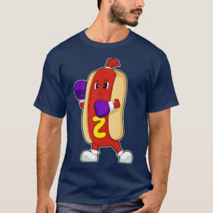 T-shirt Boîte de Hotdog Boxer Gants de boxe Boxe 2