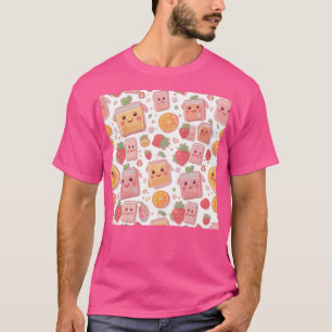 T-shirt Boite de jus de Kawaii Motif mûre fraises Orang