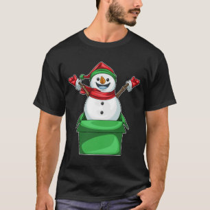T-shirt Boîte de Noël Snowman