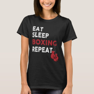 T-shirt Boîte de sommeil - Boxe de salle de gym Lover Boxe