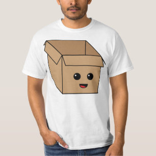 T-shirt Boîte en carton de Kawaii