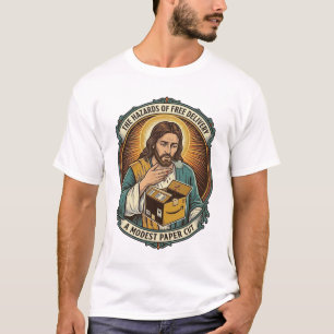T-shirt Boîte en carton Jésus Papier Coupé Doigt Douleur H