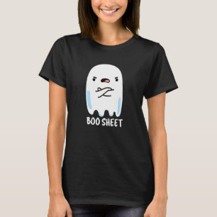 T-shirt Boite Fiche Funny Halloween Ghost Pun Dark BG
