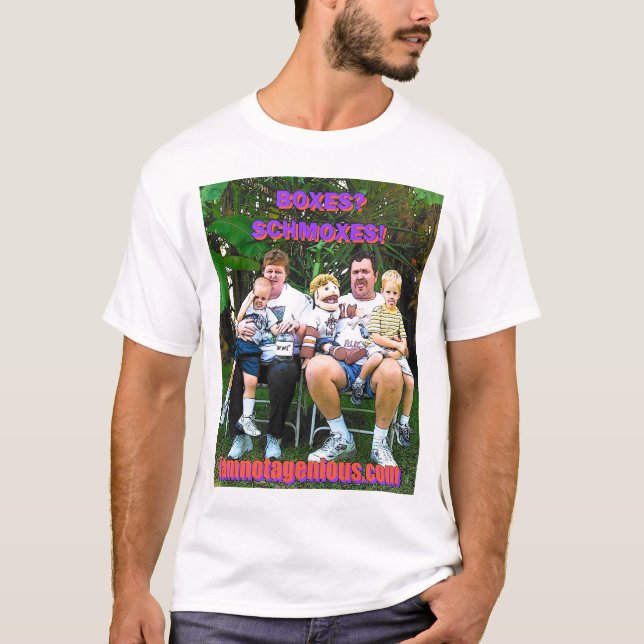 T-shirt BOÎTES ? SCHMOXES ! Chemise de bande dessinée (Devant)