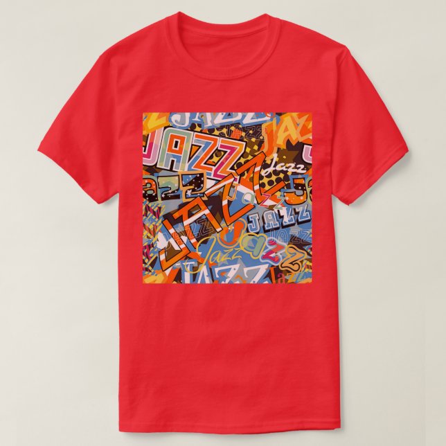 T-shirt Boîtier téléphonique Jazz Sticker (Design devant)