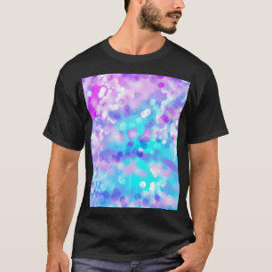 T-shirt Bokeh Violet Et Bleu 7518