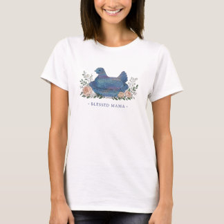 T-shirt Bol à Bonbons Poule sur Nid Maman Bénie 