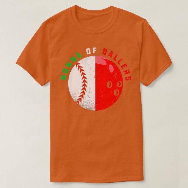 T-shirt Bol de baseball italien Grandma Nonna T (Design devant)