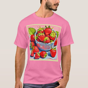 T-shirt Bol de fraises fraîches