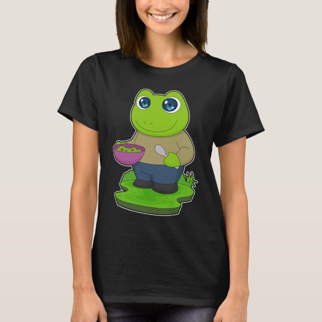 T-shirt Bol de nourriture de grenouille (Devant)