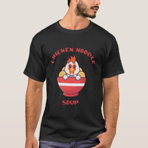 T-shirt Bol de soupe de poulet Pho Kawaii bol japonais de