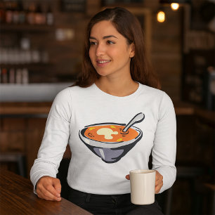 T-shirt Bol soupe de tomate avec cuillère