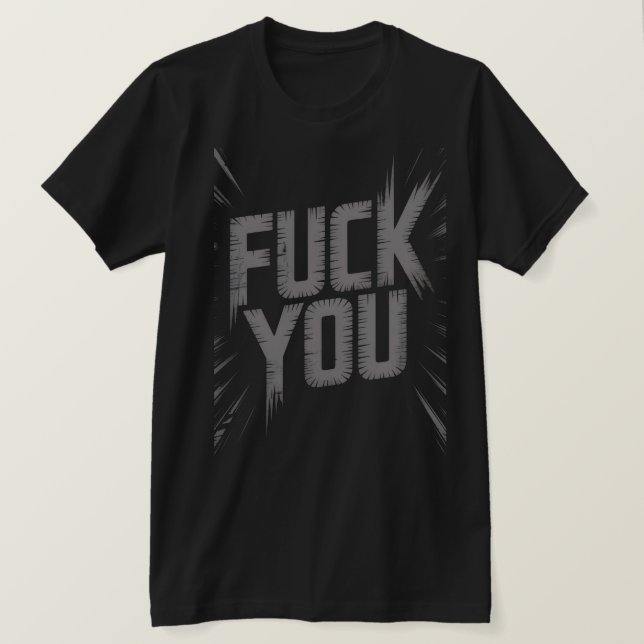 T-shirt Bold  Aggressive Typography  (Design devant)