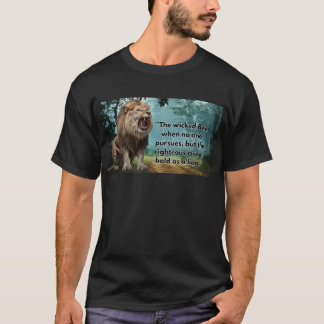 T - Shirt "Bold as a Lion": Trage deine Rechtschaf