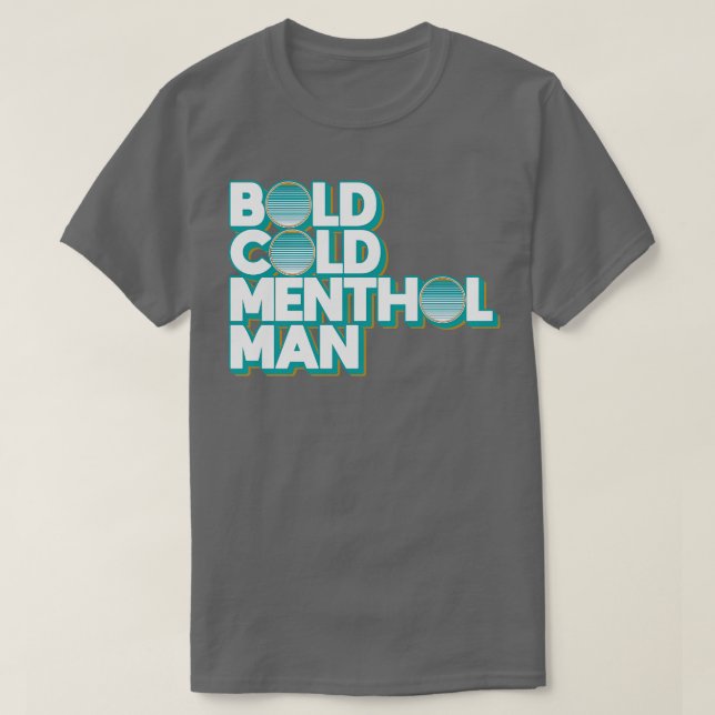 T-shirt Bold Cold Menthol Man (Design devant)