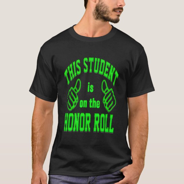 T-shirt Bold Lettering Honor Roll (Devant)