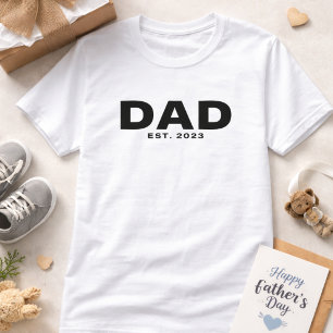 T-Shirt Bold Noir Blanc Papa Établi