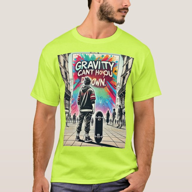 T-shirt Bold Skateboard - Parfait pour les skateur (Devant)
