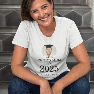 T-shirt Bold Text Photo Fier Maman de 2023 Graduate
