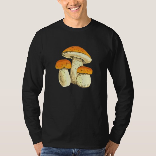 T-shirt Boletus Champignons ramassant des sickers de champ (Devant)