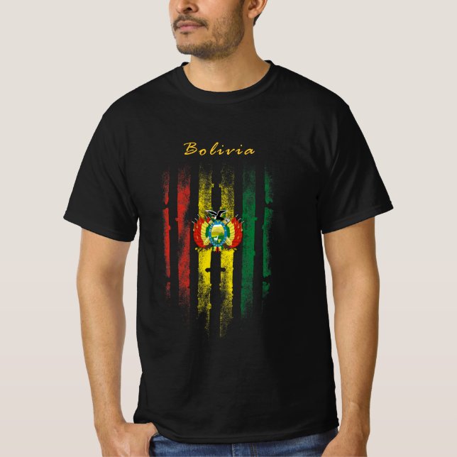 T-shirt Bolivie, Boliviana, Boliviana, Boliviano (Devant)