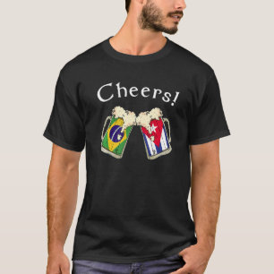 T-shirt Bolivie Cuba Drapeau Cheers Beer Gros Patriot Coun