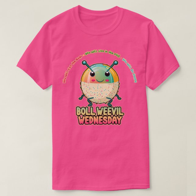 T-shirt Boll Wemal mercredi Kawaii Bug Buffet (Design devant)