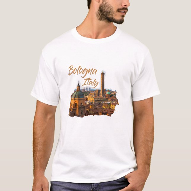 T-shirt Bologne Italie : Centre historique (Devant)