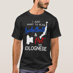 T-shirt Bolognese Funny Basketball Chien propriétaire Noël