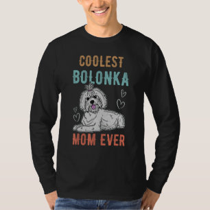 T-shirt Bolonka Chien Maman Marcher Chien Sayings Éleveur