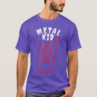 T-shirt Bolt Rock Sign Rock Hand Metal Kid Music Lover fun
