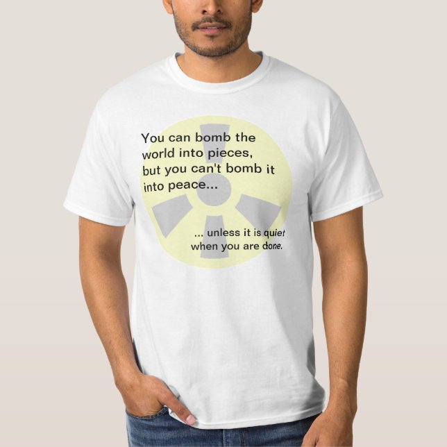 T-shirt Bombardement aux paix (Devant)