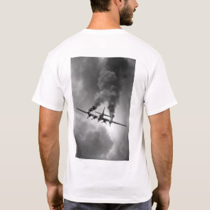 T-shirt Bombardement vintage B-17 en vol de plongée en pen