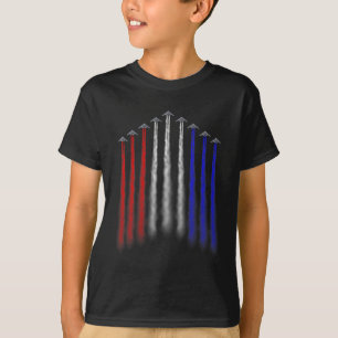 T-shirt Bombardier Américain De L'Indépendance Jet Patriot