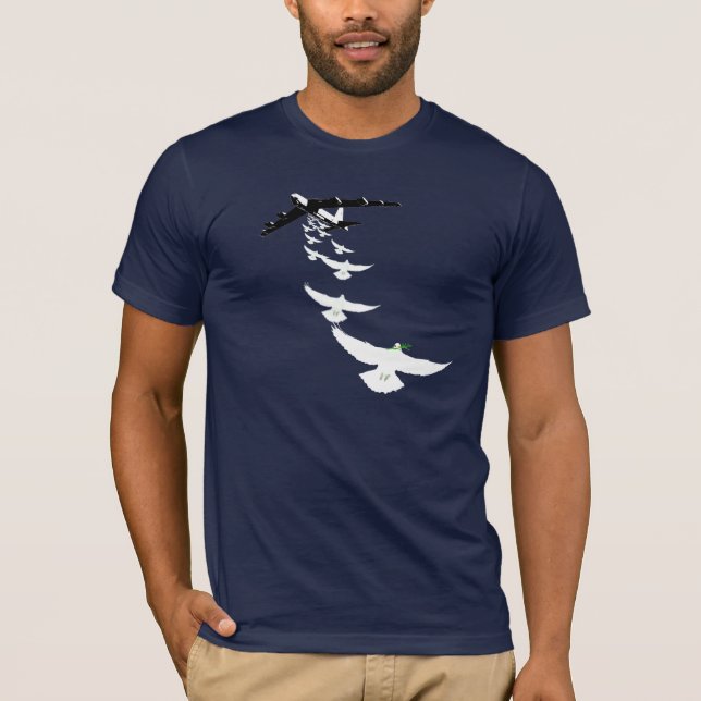 T-shirt Bombardier de colombe de la paix B52 (Devant)