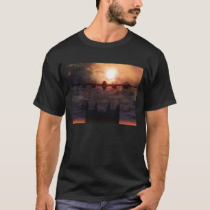 T-shirt bombardier de Lancaster au-dessus de chemise de