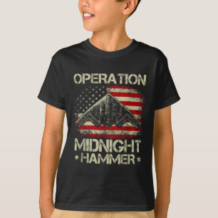 T-shirt Bombardier furtif Midnight Hammer Drapeau USA Vint