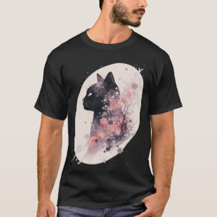 T-shirt Bombay Chat japonais cerisier Blossom Sakura Chat