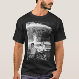 T-shirt Bombe atomique Nuage de guerre nucléaire Rétro Vin
