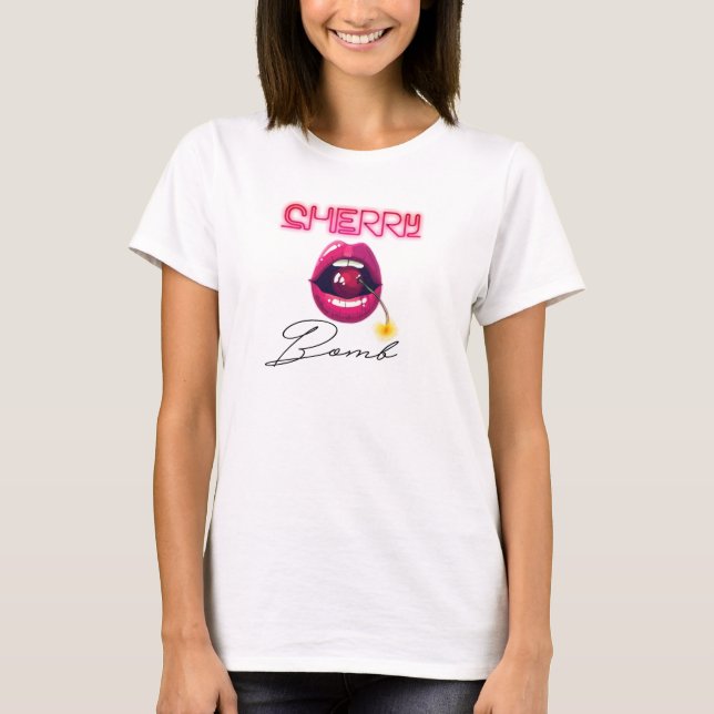 T-shirt Bombe cerise (Devant)