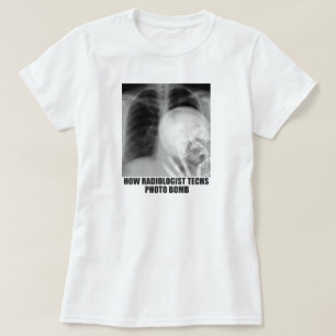 T-SHIRT BOMBE PHOTO RADIOLOGISTE