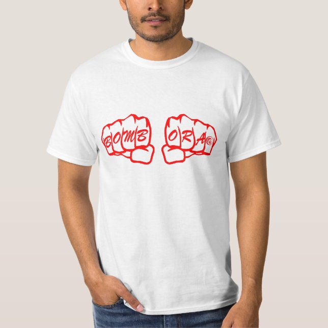 T-shirt Bombora frotte avec le poing le rouge (Devant)